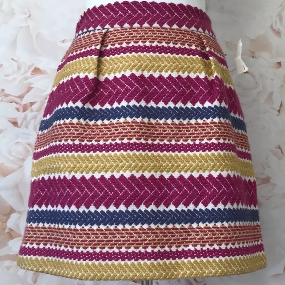 Anthropologie Nomad Morgan Carper Jacquard Skirt - Picture 4 of 6